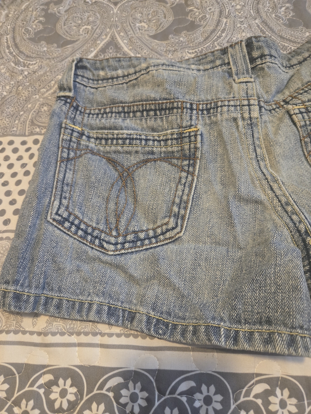 Paris Blues Light Blue Distressed Denim Jean Shorts Size 5 - Picture 6 of 8